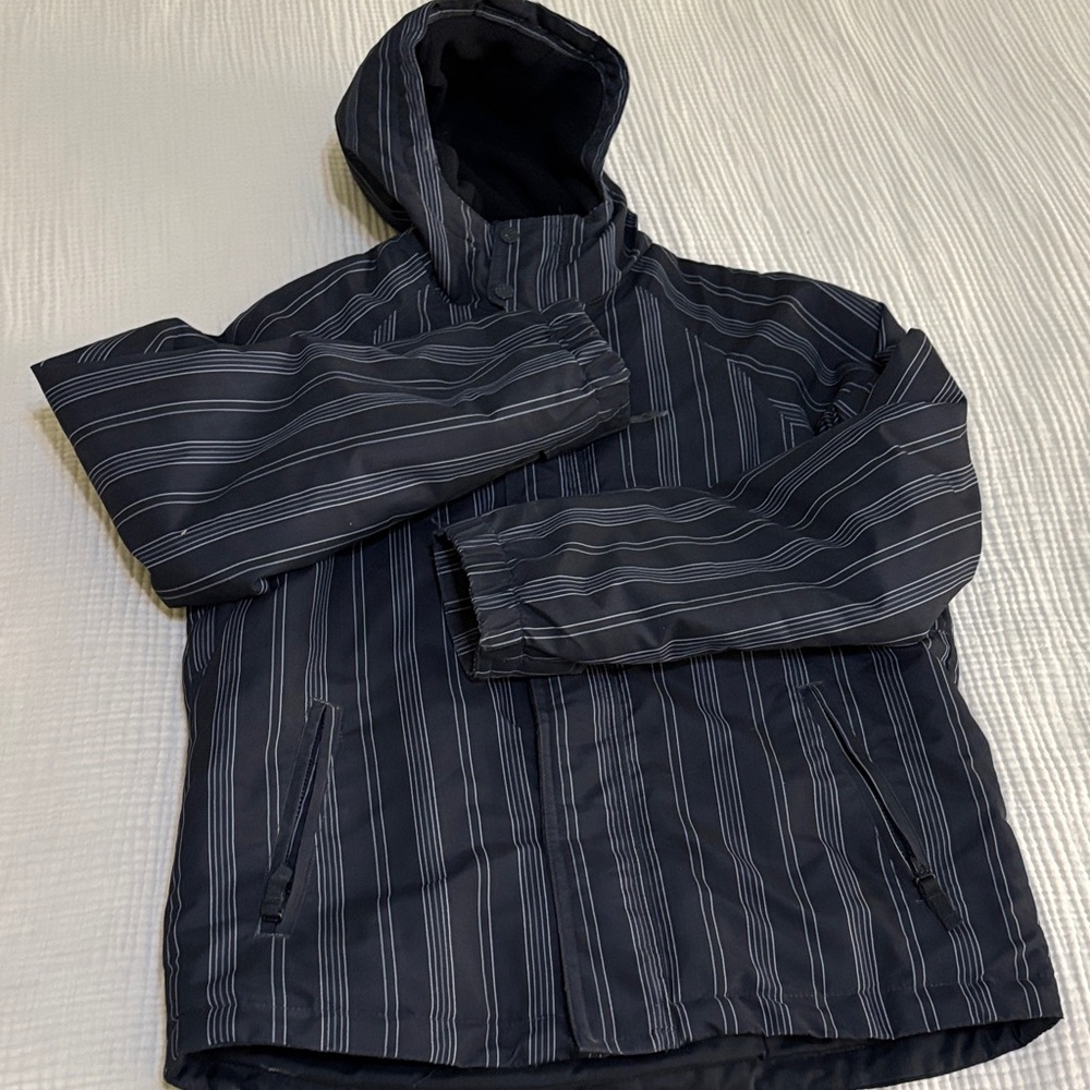 Tony Hawk Men's Black Striped Ski Jacket